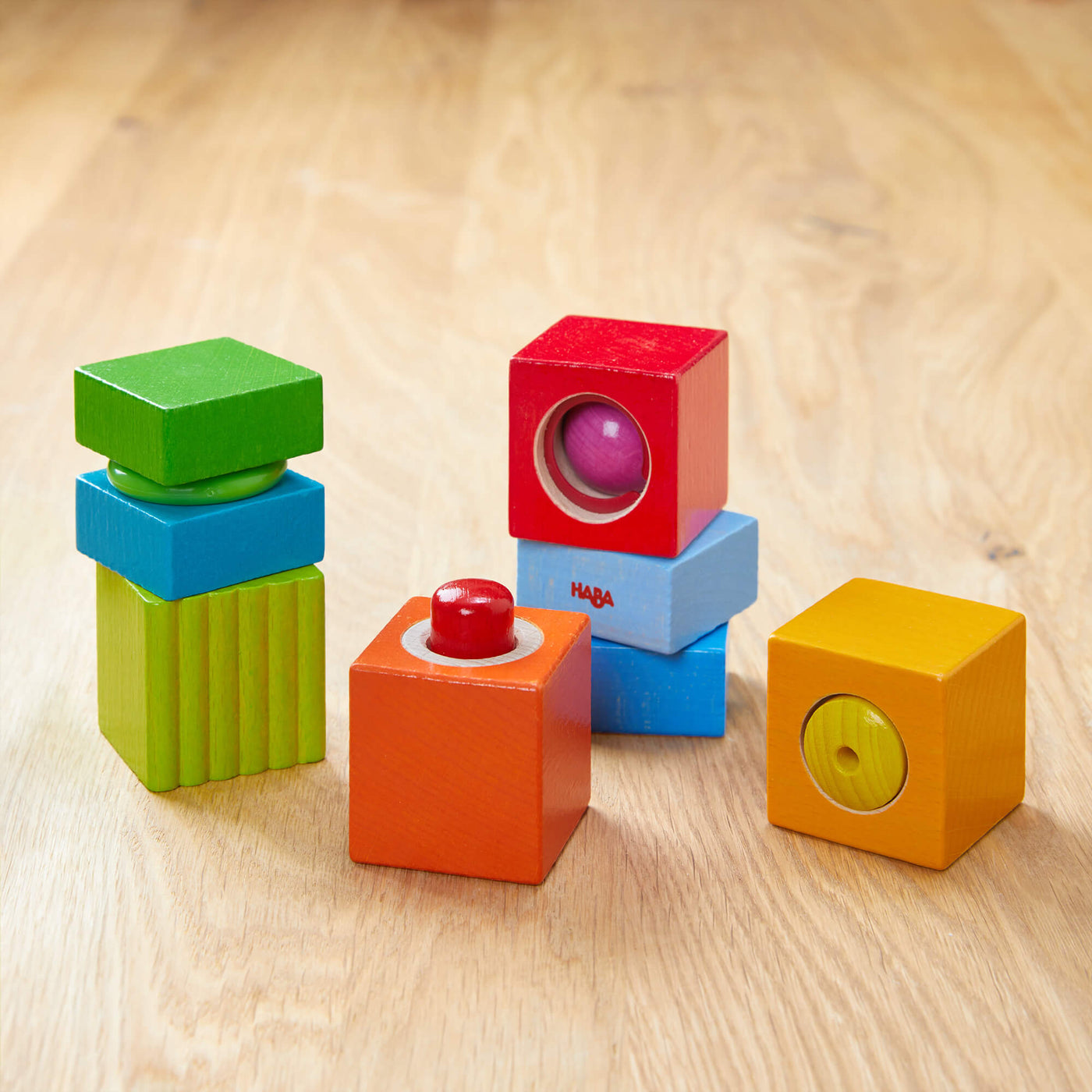 Fun with Sounds Wooden Discovery Blocks - HABA USA